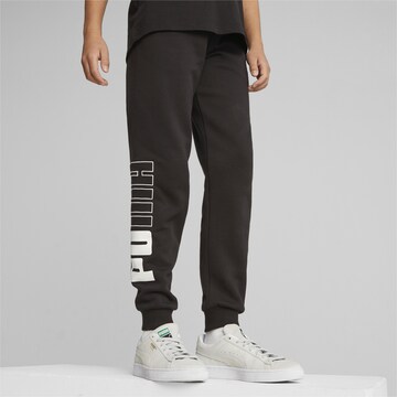 PUMA Regular Workout Pants 'POWER' in Black: front