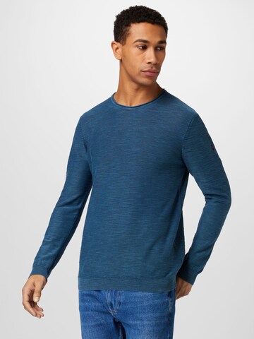 No Excess Sweter w kolorze niebieski: przód