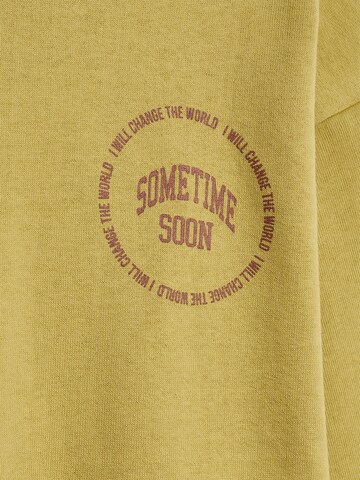 SOMETIME SOON - Sweatshirt 'Luna' em amarelo