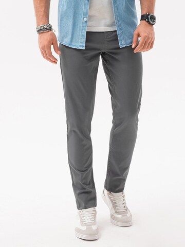 Ombre Regular Chino Pants 'P1059' in Grey: front