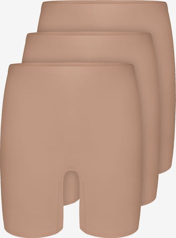 sassa Lange Unterhose 'bonded micro' in Beige: Vorderseite