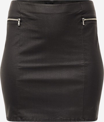 Vero Moda Curve - Falda 'CLIZZ' en negro: frente