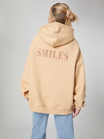 Smiles Sweatshirt 'Finn' - (GOTS) in Beige