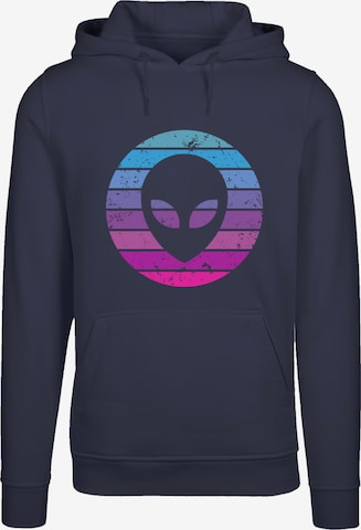 Sweat-shirt 'Alien Kopf' F4NT4STIC en bleu : devant