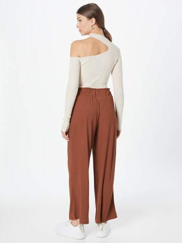 TOM TAILOR DENIM Wide leg Pants in Brown