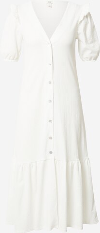 Robe-chemise River Island en blanc : devant