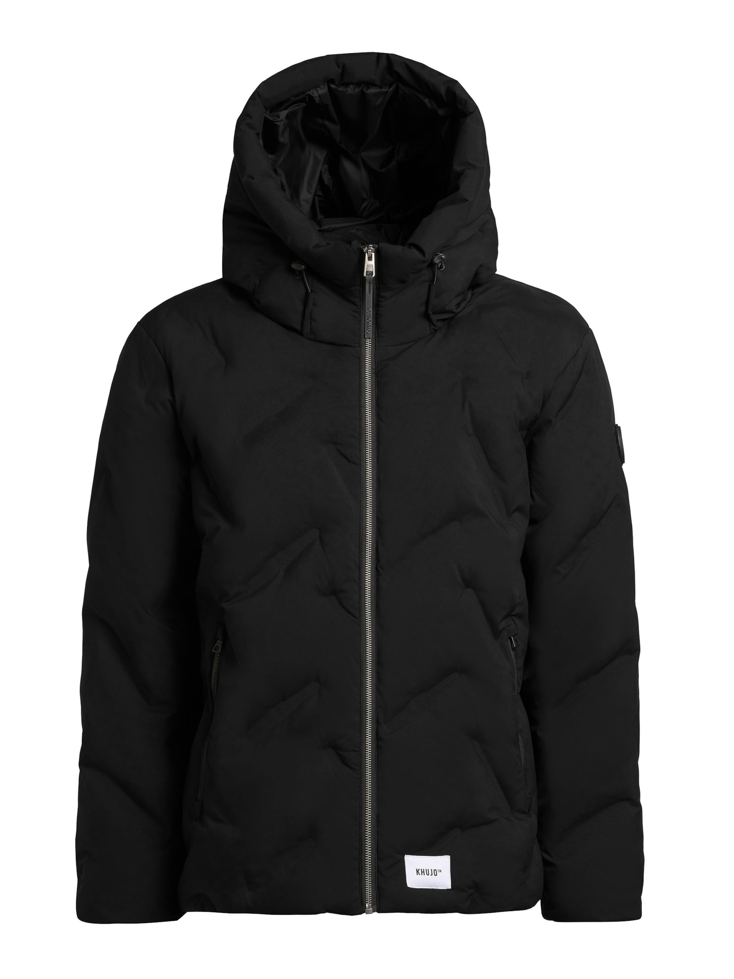 khujo Zimní bunda 'ONERT' – černá: přední strana