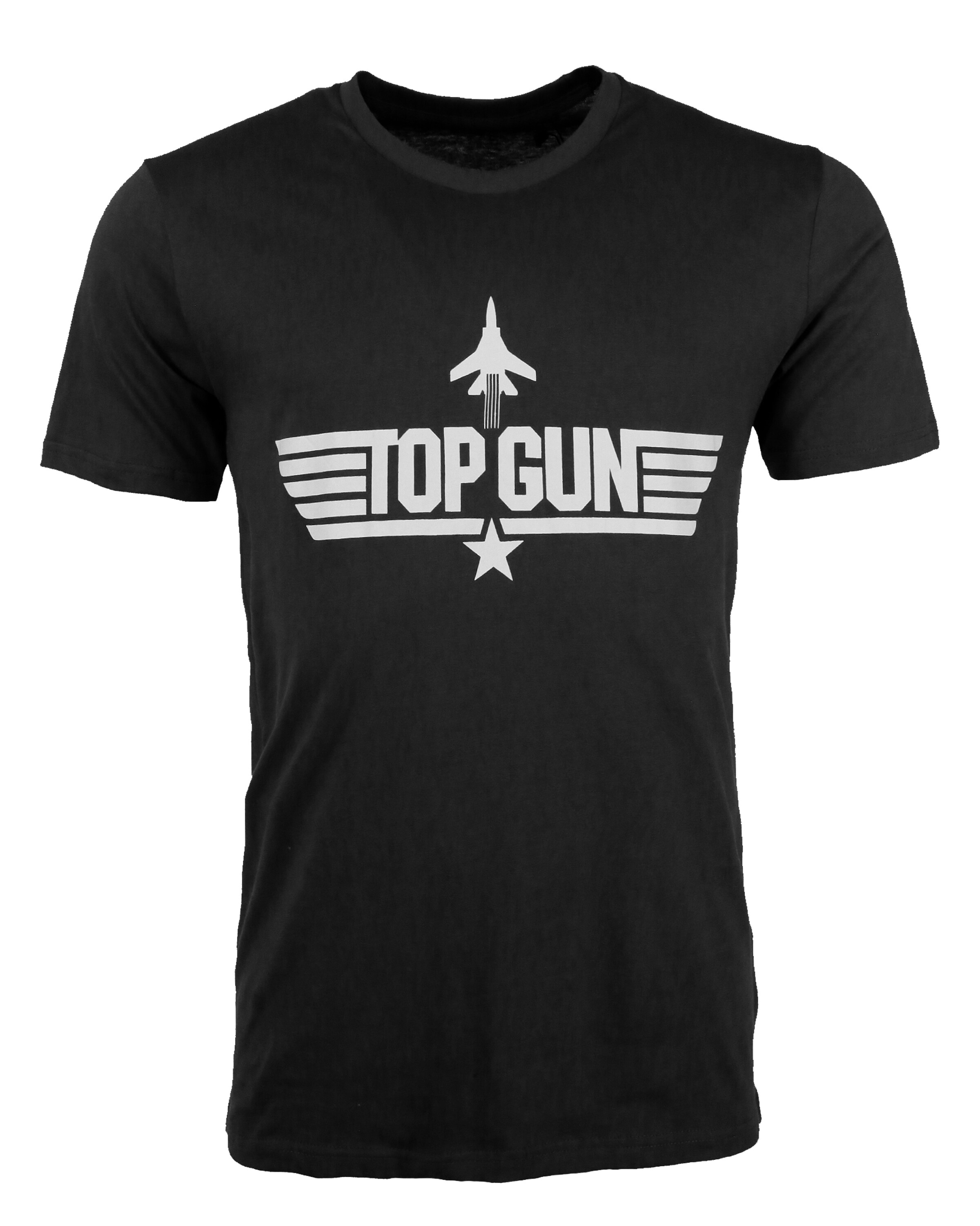 TOP GUN T-Shirt in Schwarz: Vorderseite