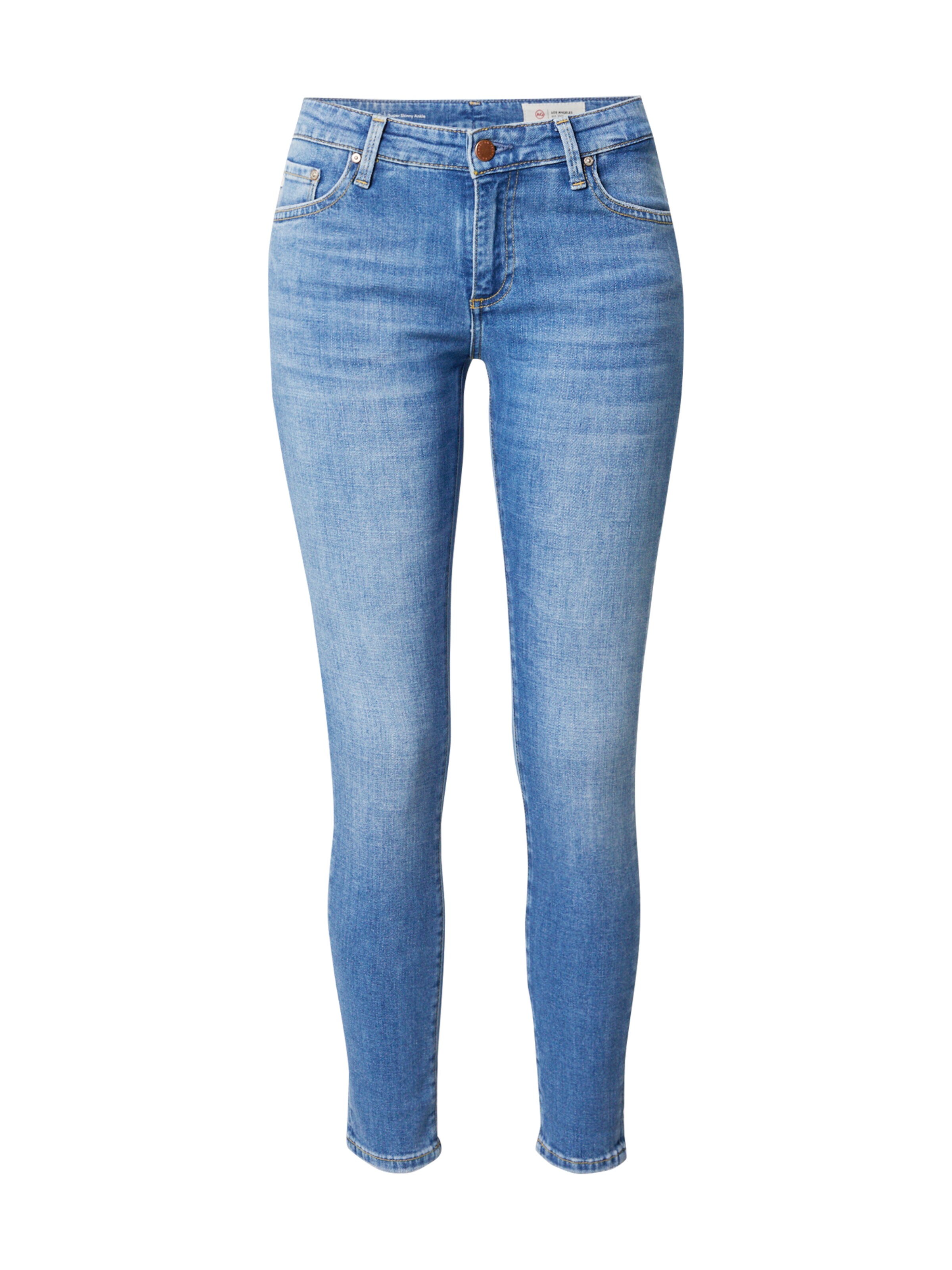 AG Jeans Skinny Jeans i blå: forside