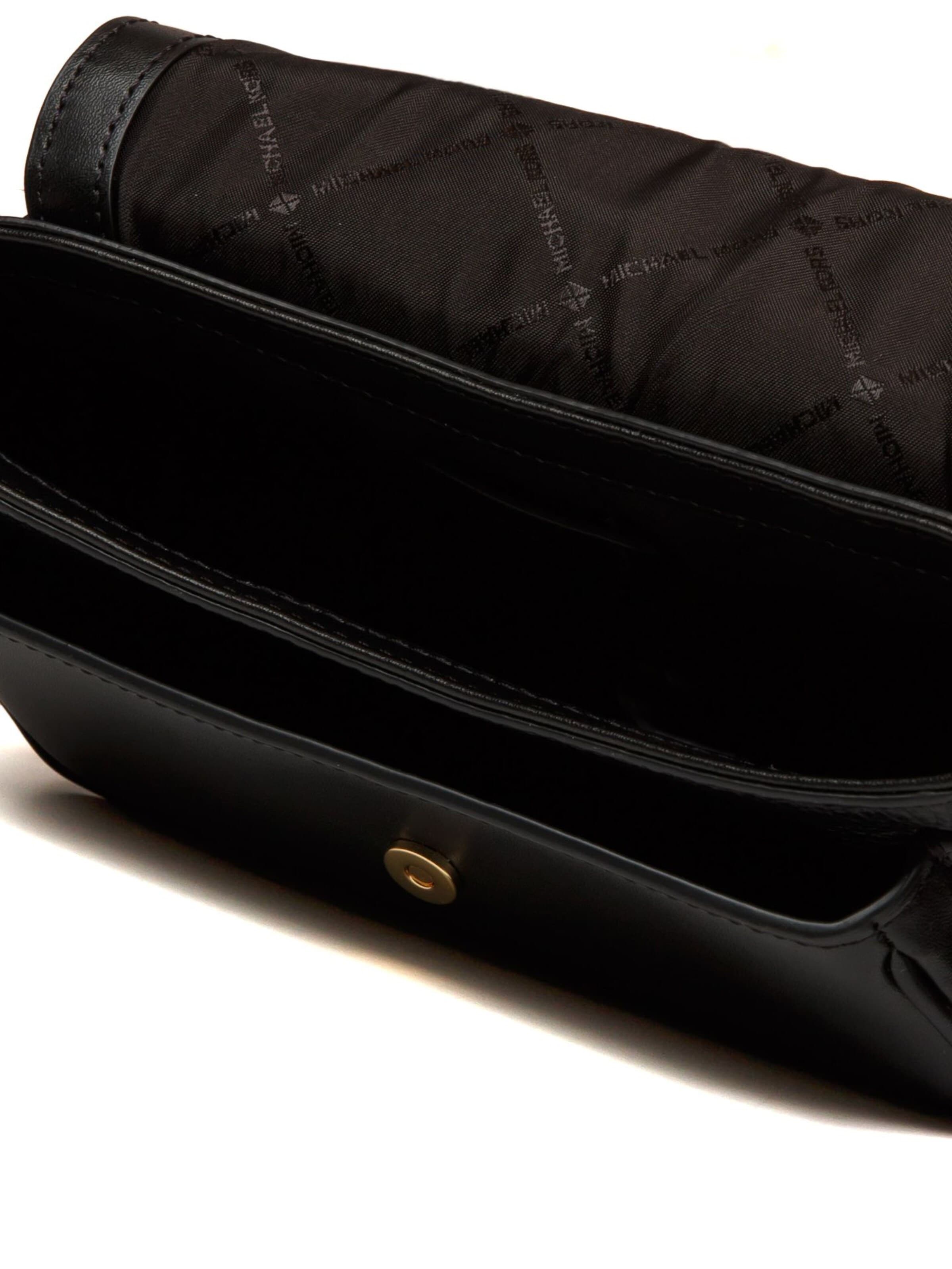 Michael Kors - Bolso de hombro 'Jet Set Travel Small Flap Crossbody With Tech Attachment' en negro