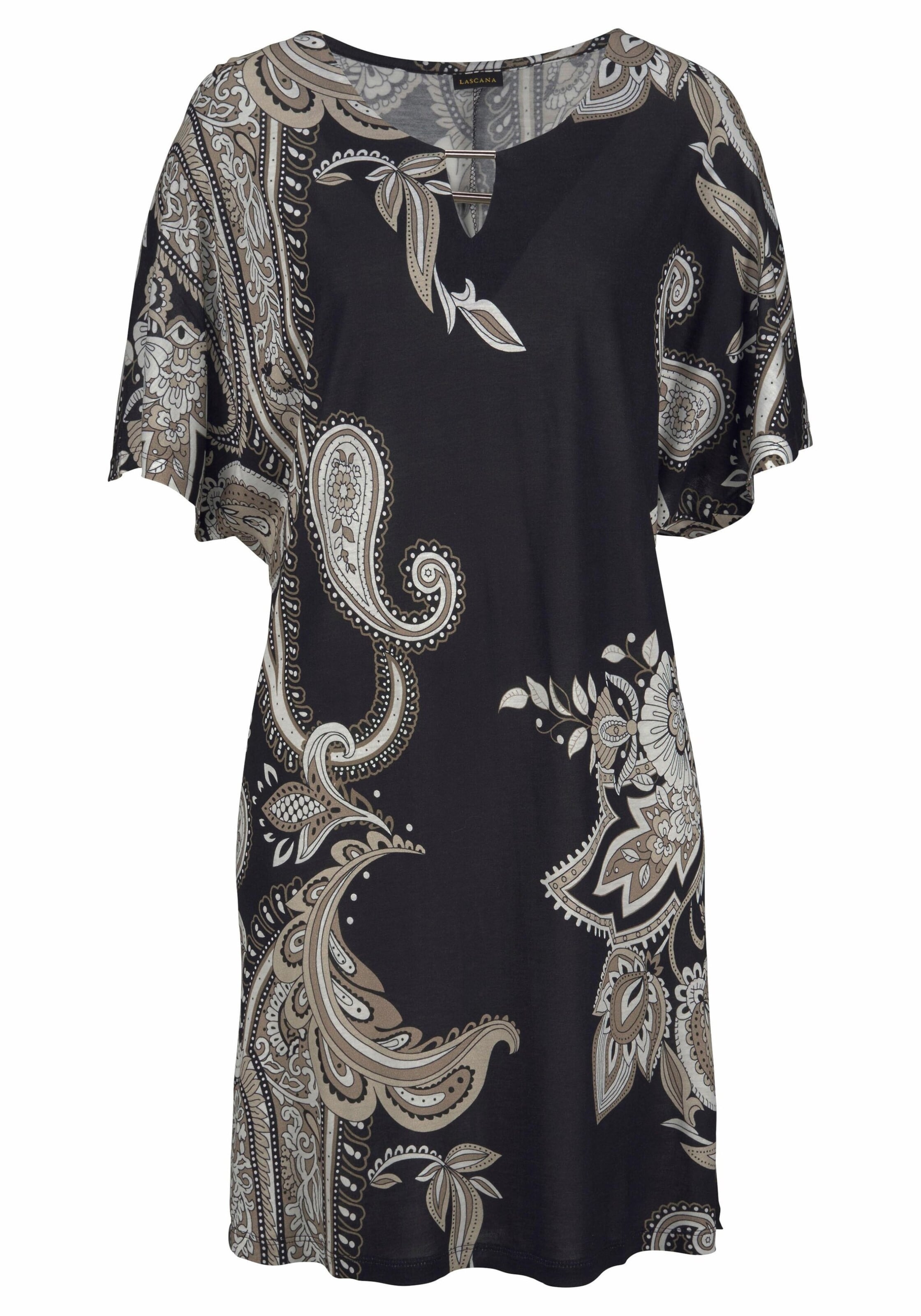 LASCANA Kleid in Schwarz: Vorderseite