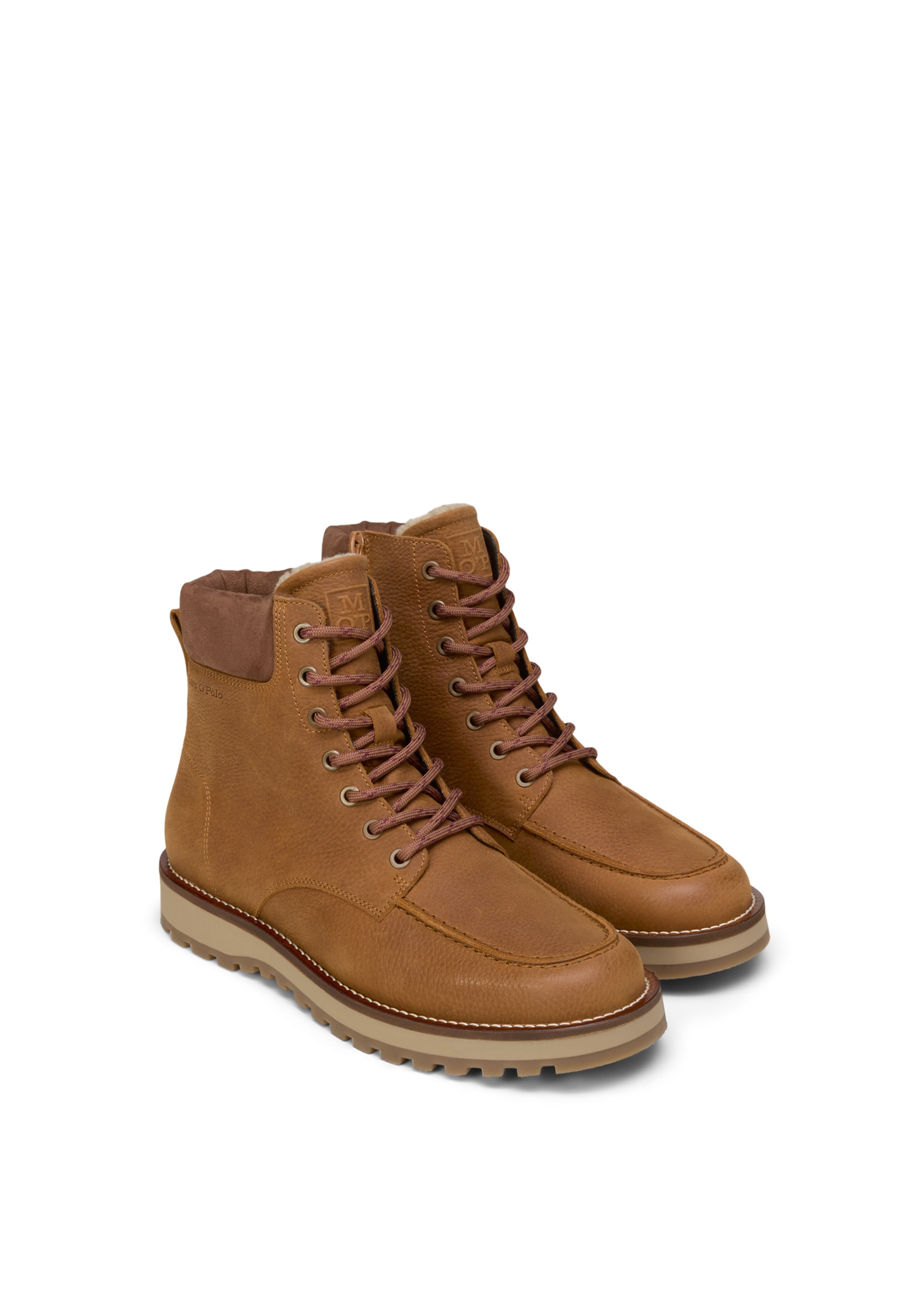 Boots stringati 'Jack' di Marc O'Polo in marrone