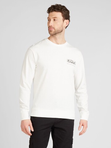 Sweat-shirt 'GURU' JACK & JONES en blanc