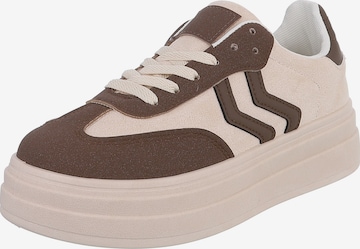 Ital-Design Sneaker in Braun: Vorderseite