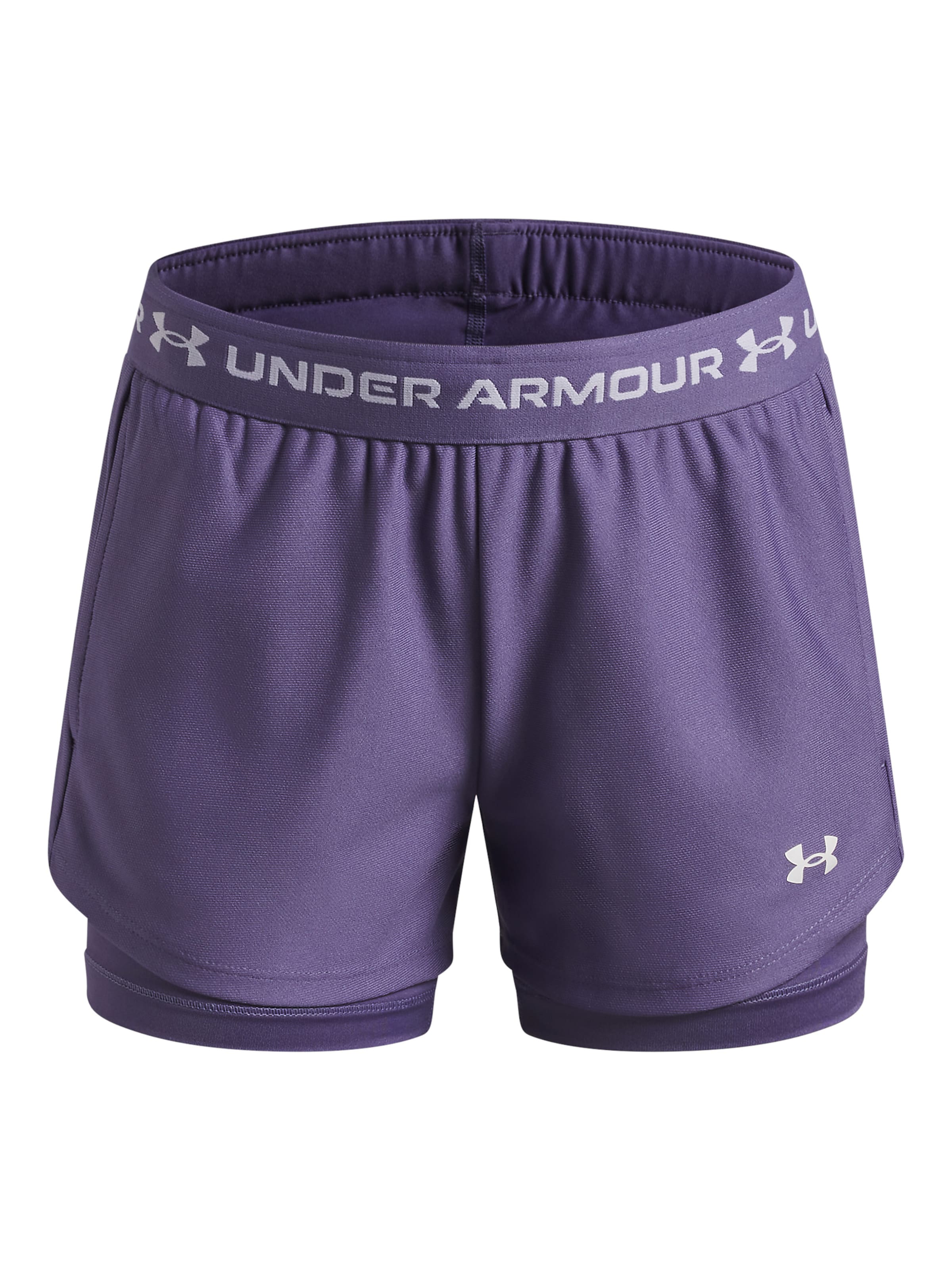 UNDER ARMOUR Sportbroek 'Tech Play Up 2n1' in Lila: voorkant