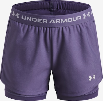 UNDER ARMOUR Sportbroek 'Tech Play Up 2n1' in Lila: voorkant