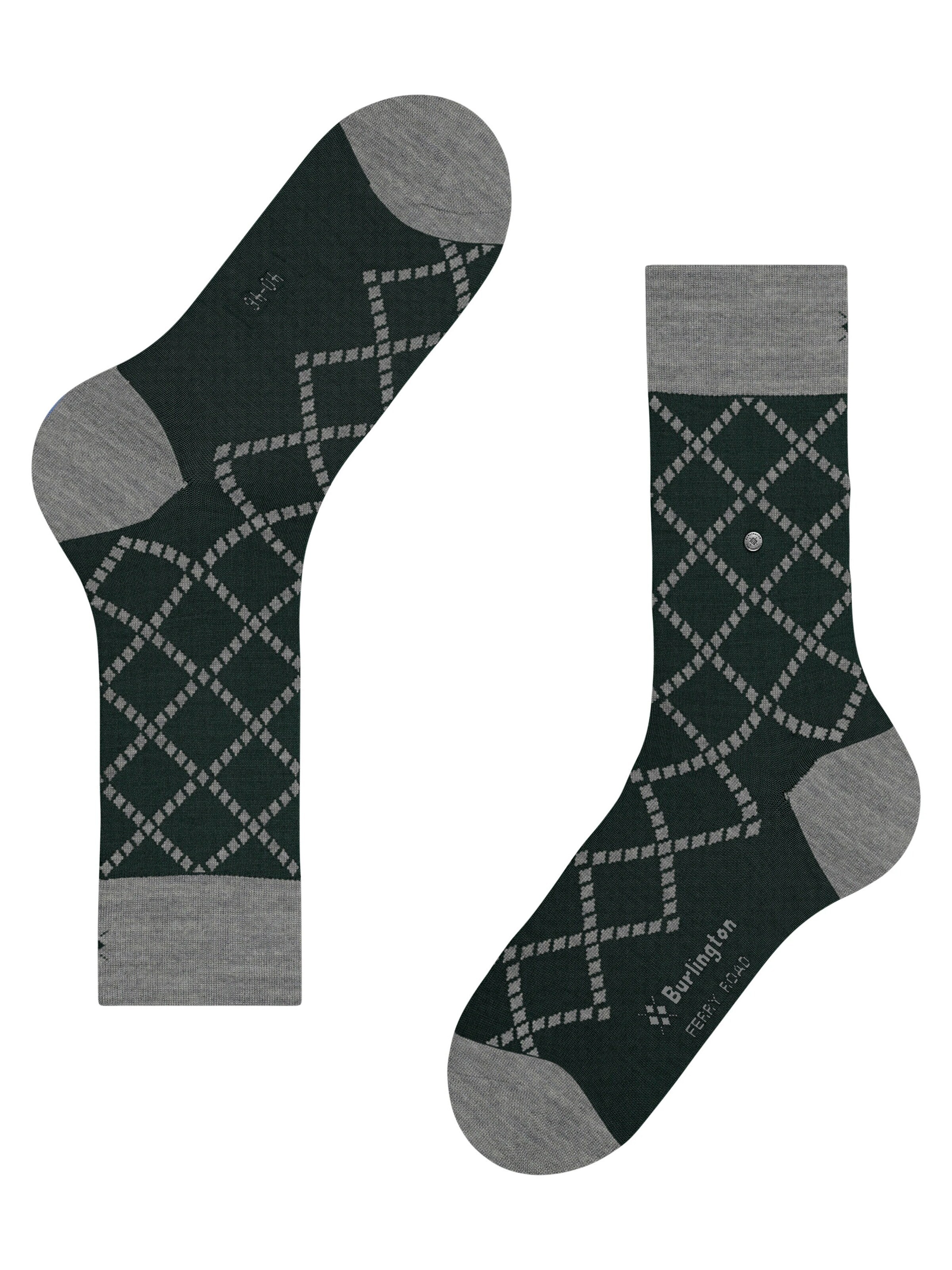 BURLINGTON Socks 'Ferry Road' in Green