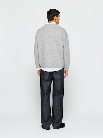 Burocs Knit Cardigan 'Fuzzy' in Grey