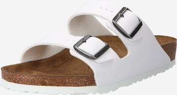 BIRKENSTOCK Pantolette 'Arizona' i vit: framsida