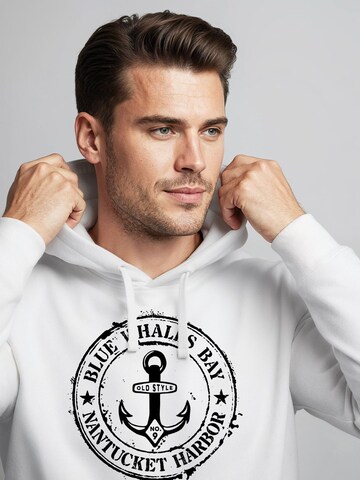 Neverless Sweatshirt 'Vintage Anker' in White