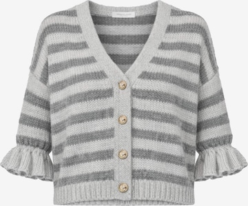 SASSYCLASSY Strickjacke in Grau: Vorderseite