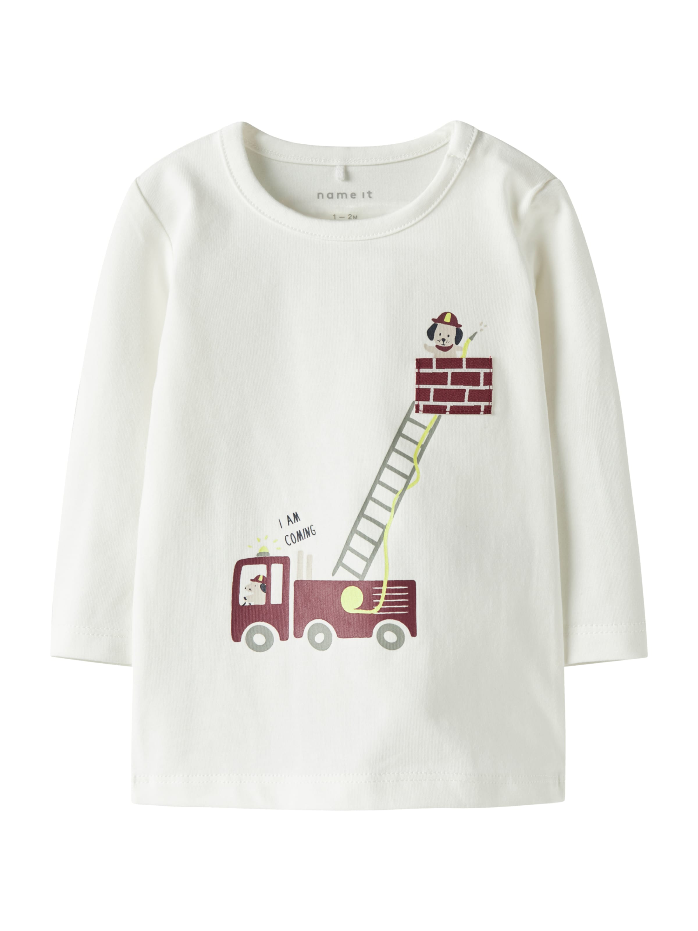 Maglietta 'NBMTINUS' di NAME IT in bianco: frontale