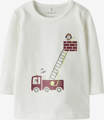 NAME IT Shirts 'NBMTINUS' i hvid: forside