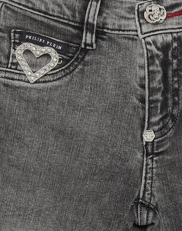 Philipp Plein Skinny Jeans 'Heart' in Grijs