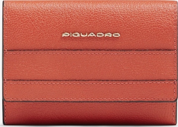 Porte-monnaies Piquadro en orange : devant