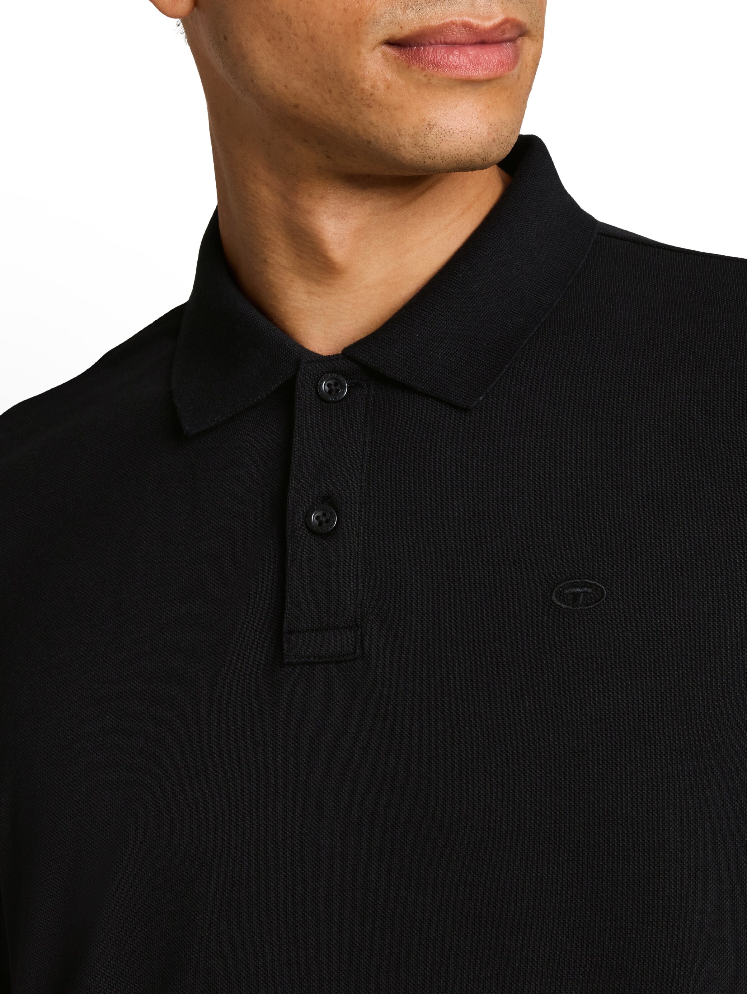 TOM TAILOR Poloshirt in Schwarz