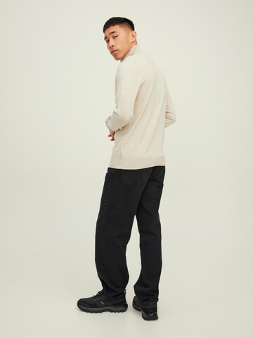 JACK & JONES Sweater 'JJEmil' in Beige
