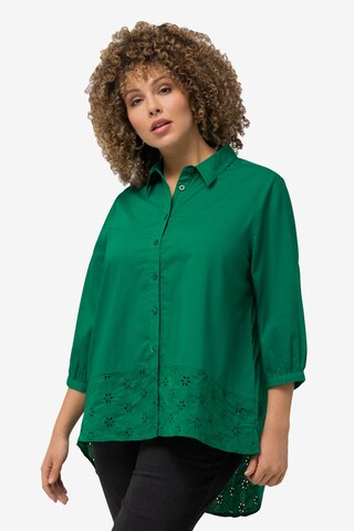 Camicia da donna di Ulla Popken in verde: frontale