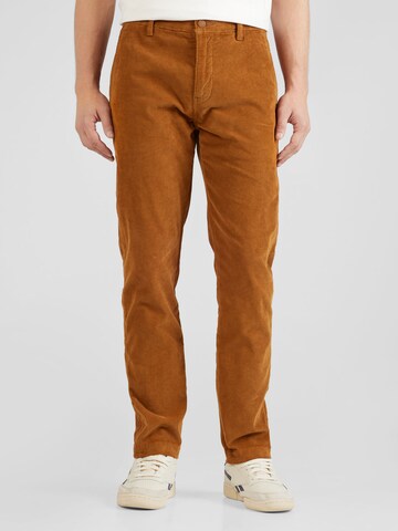 LEVI'S - Slimfit Pantalón chino en marrón: frente