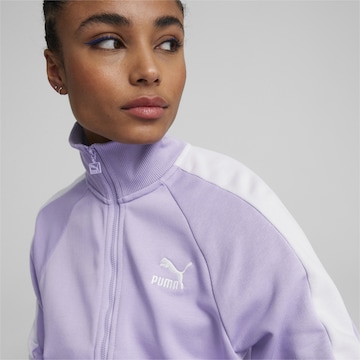PUMA Sportief sweatshirt 'Iconic T7' in Lila