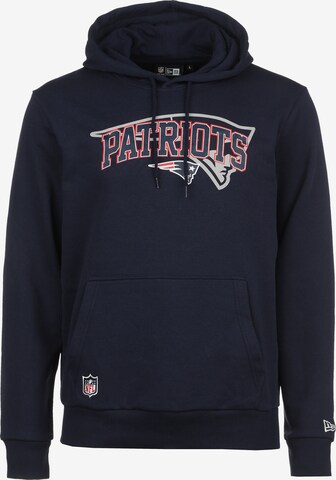 NEW ERA Sweatshirt 'NFL Team Shadow New England Patriots' in Blue: front