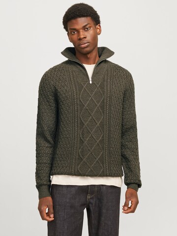 JACK & JONES Sweater 'JPRBLUNorth' in Green