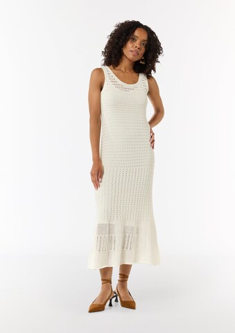 Robes en maille COMMA en blanc : devant