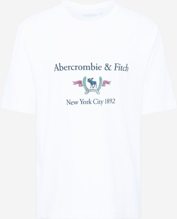 Abercrombie & Fitch Μπλουζάκι 'HERITAGE' σε λευκό: μπροστά