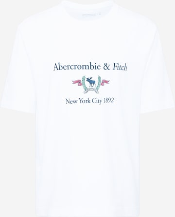 Abercrombie & Fitch T-shirt 'HERITAGE' i vit: framsida