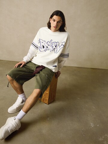 Bershka Tréning póló - fehér