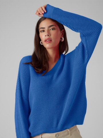 VERO MODA Trui 'LEANNA' in Blauw