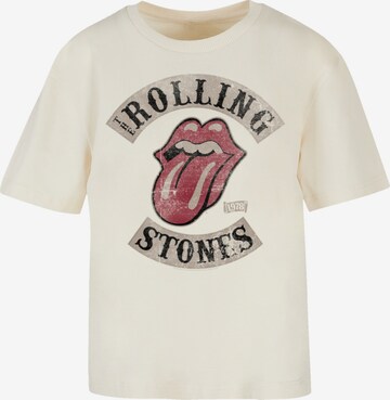 F4NT4STIC Shirt 'The Rolling Stones Tour '78 Vector' in Beige: voorkant