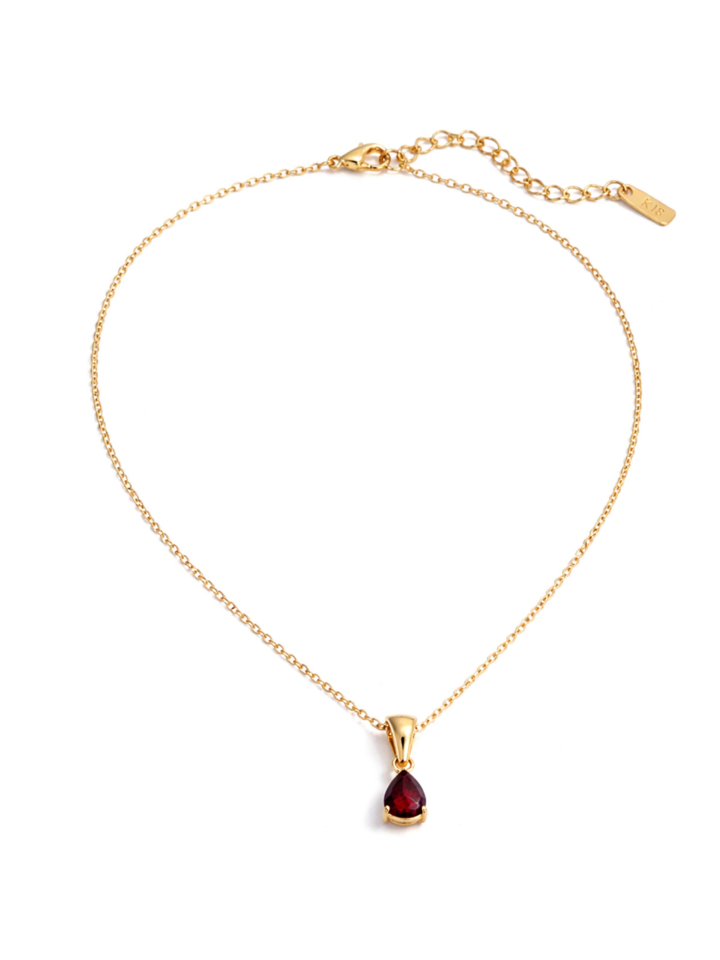 Pure Schmuck Kette‌‌‌‌‌‌ in Rot: Vorderseite