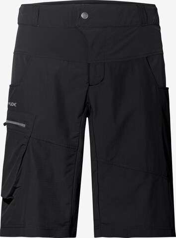 VAUDE Regular Outdoor Pants 'Qimsa' in Black: front