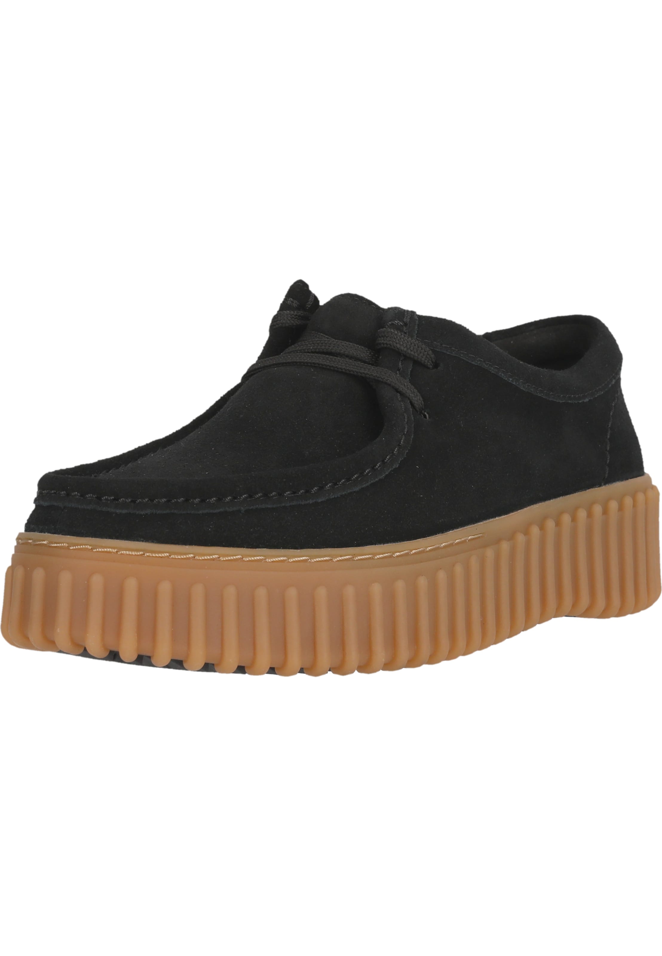 CLARKS Schnürschuhe 'Torhill Bee Black Sde' in Schwarz: Vorderseite