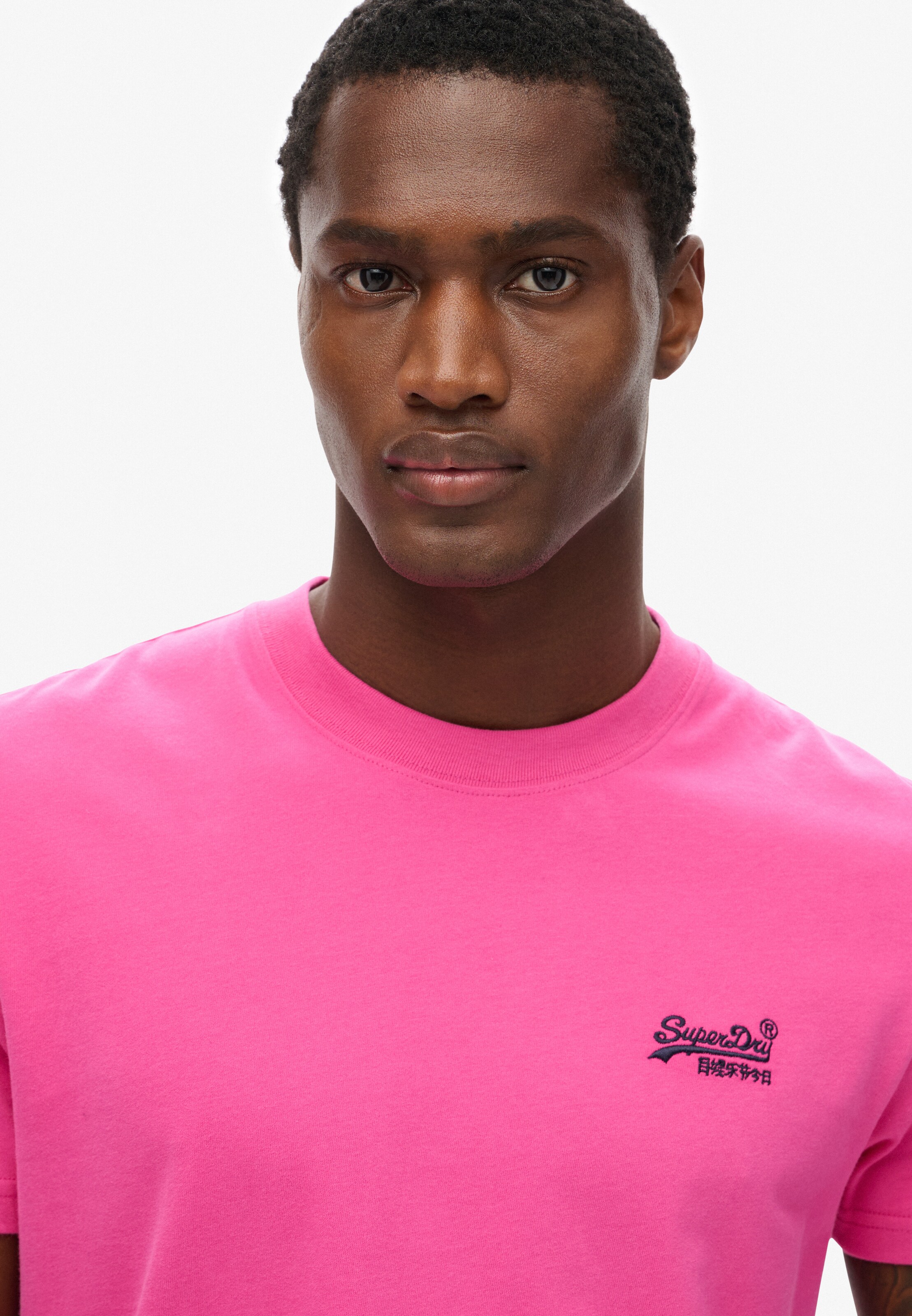 Superdry Tričko 'Essential' – pink: přední strana