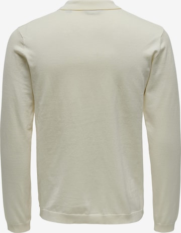 Pullover 'WYLER' di Only & Sons in bianco