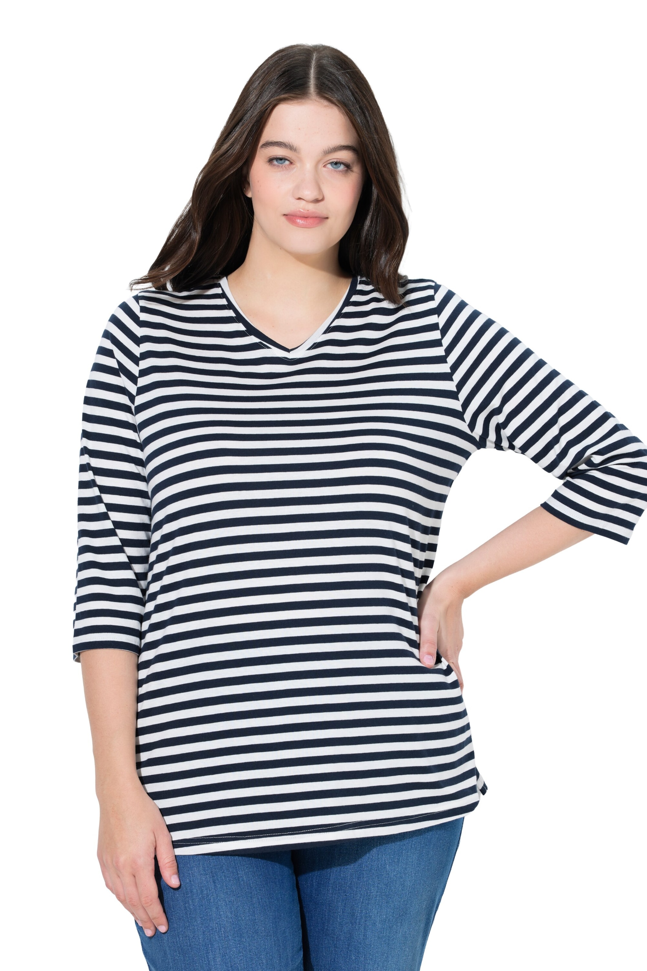 Ulla Popken Shirt in Blau: Vorderseite