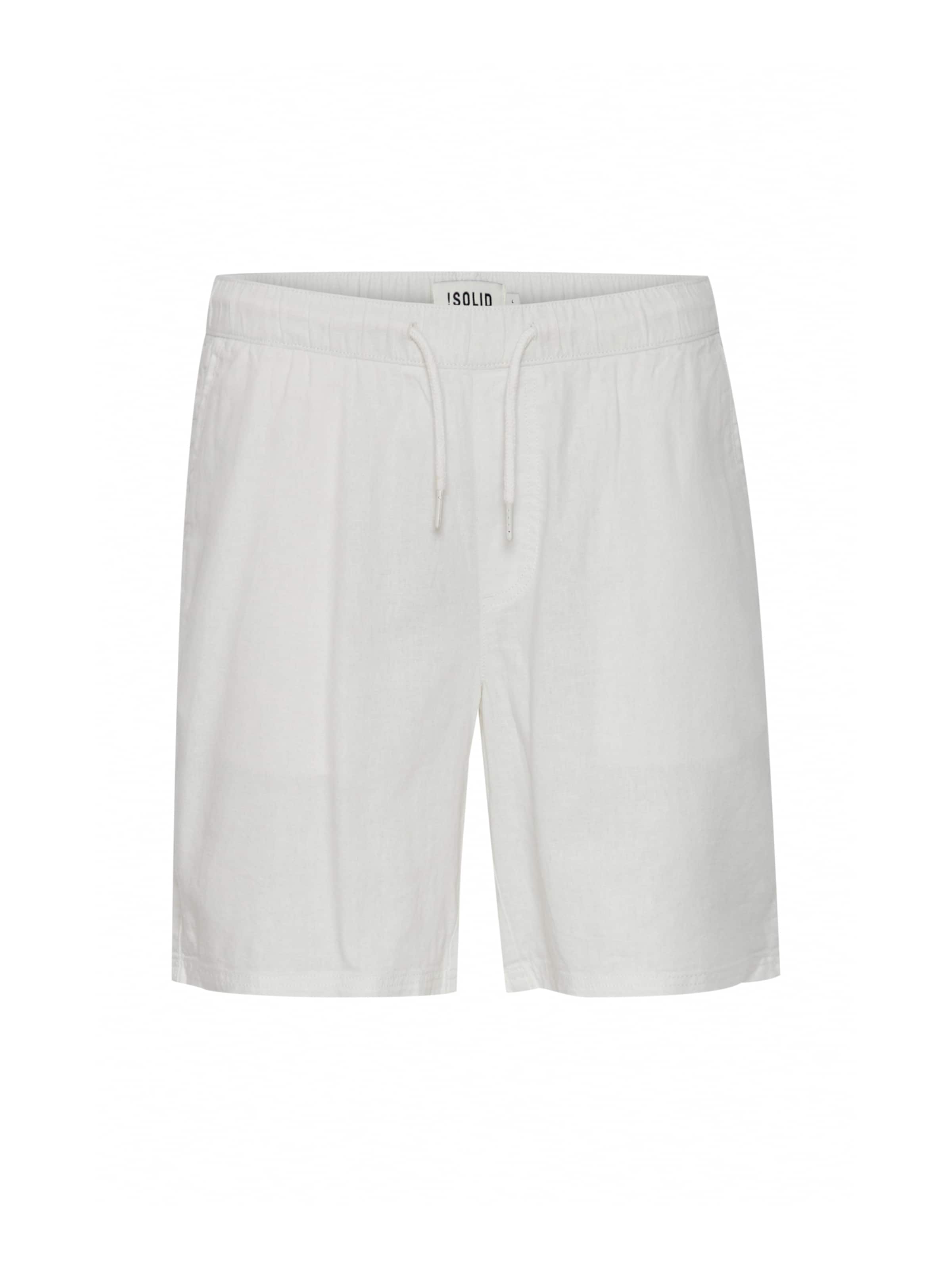 !Solid Regular Chino &#x27;Aurelius&#x27; in Wit: voorkant