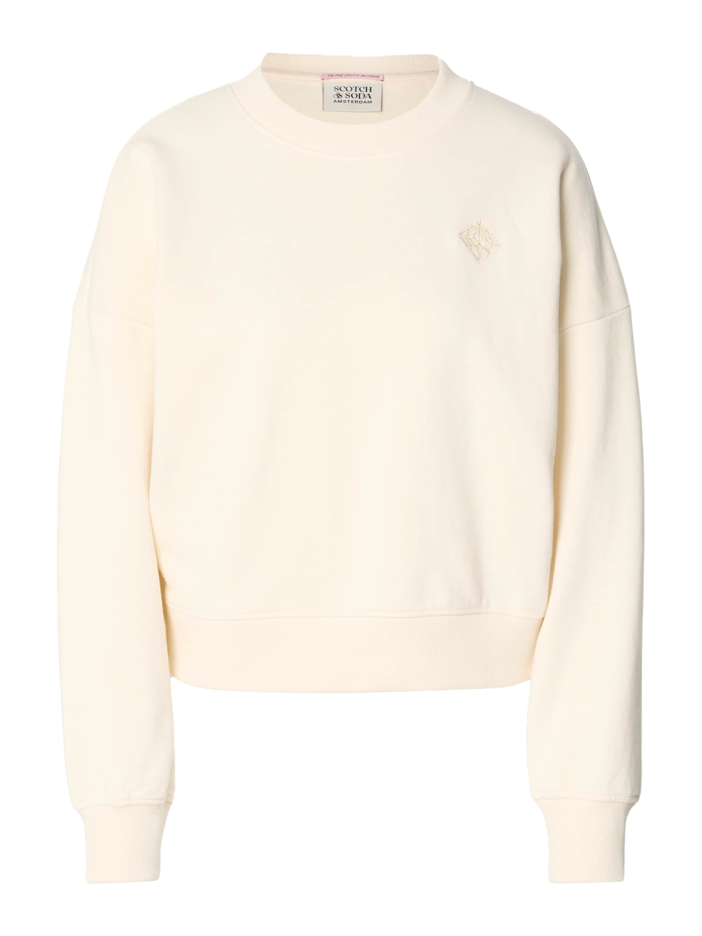 Felpa di SCOTCH & SODA in bianco: frontale